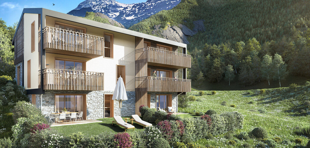 Programme immobilier neuf LES CHALETS D'OLCA - Houches proche du téléphérique de Bellevue (74310) - Référence : 10996