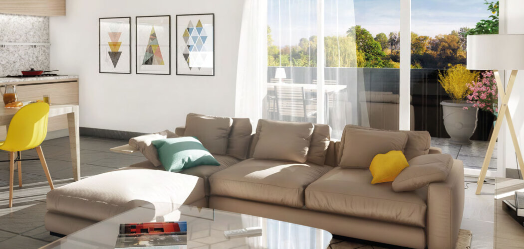 Programme immobilier neuf RIVE GAUCHE - Jassans-Riottier : logements neufs sécurisés et verdoyants proche des transports (01480) - Référence : 14292