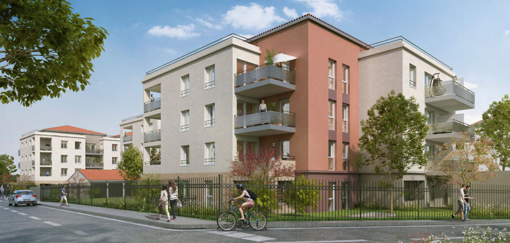 Programme immobilier neuf RIVE GAUCHE - Jassans-Riottier : logements neufs sécurisés et verdoyants proche des transports (01480) - Référence : 14292