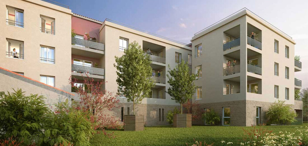 Programme immobilier neuf RIVE GAUCHE - Jassans-Riottier : logements neufs sécurisés et verdoyants proche des transports (01480) - Référence : 14292