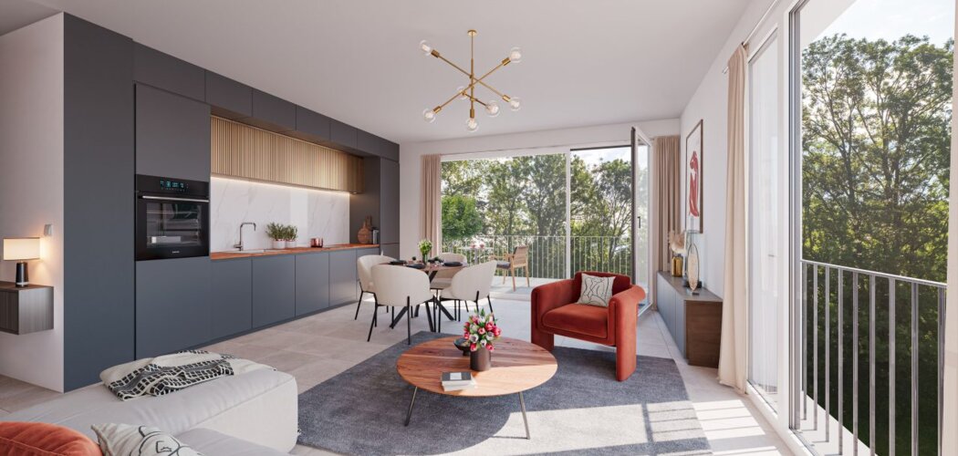 Programme immobilier neuf Le Domaine de Buttet - Le Bourget-du-Lac : logements neufs T2–T5 proche des commerces et de la plage (73370) - Référence : 15738