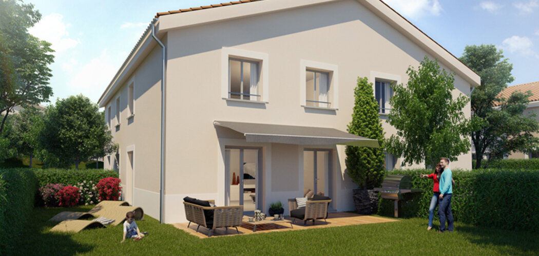 Programme immobilier neuf LES BALCONS DES MÉSANGES - Léaz : Résidence T2–T4 avec jardins clos et ensoleillement optimal en cœur de ville (01200) - Référence : 1406