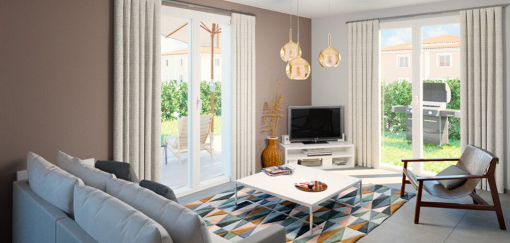 Programme immobilier neuf LES BALCONS DES MÉSANGES - Léaz : Résidence T2–T4 avec jardins clos et ensoleillement optimal en cœur de ville (01200) - Référence : 1406