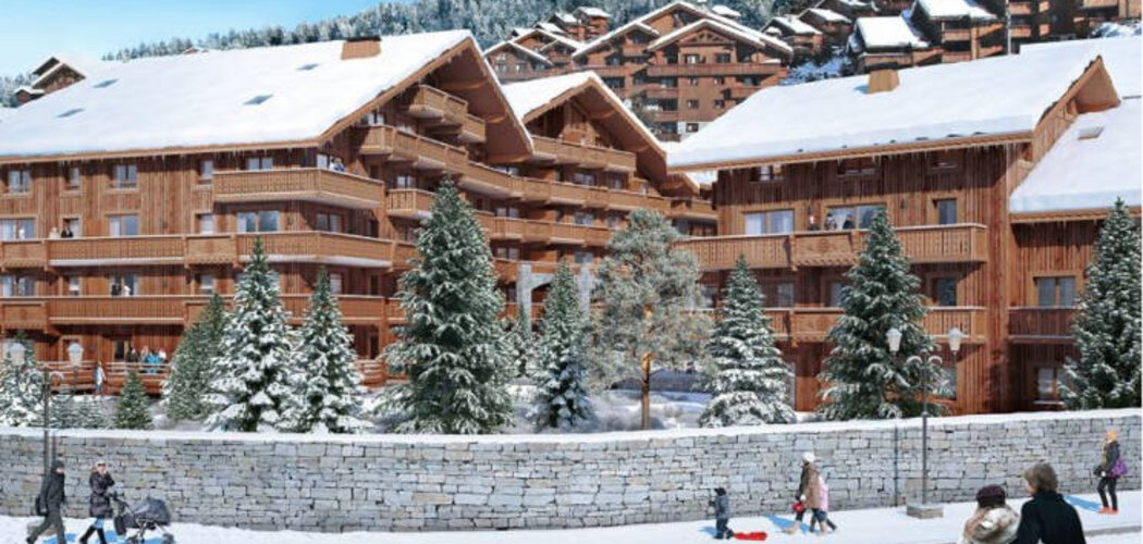 Programme immobilier neuf L'HEVANA - Les Allues : Résidence T2–T4 avec espaces détente et accès direct aux pistes en plein cœur de Méribel (73550) - Référence : 3947