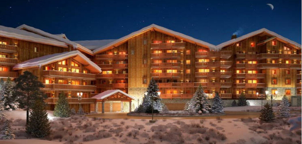 Programme immobilier neuf L'HEVANA - Les Allues : Résidence T2–T4 avec espaces détente et accès direct aux pistes en plein cœur de Méribel (73550) - Référence : 3947