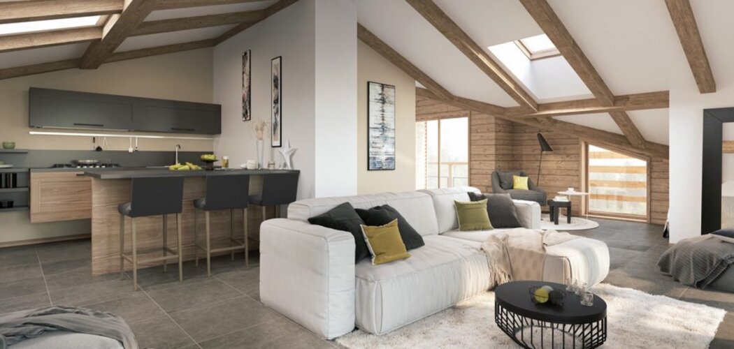 Programme immobilier neuf EDELWEISS - Les Gets : logements neufs lumineux et fonctionnels en station de ski (74260) - Référence : 7336
