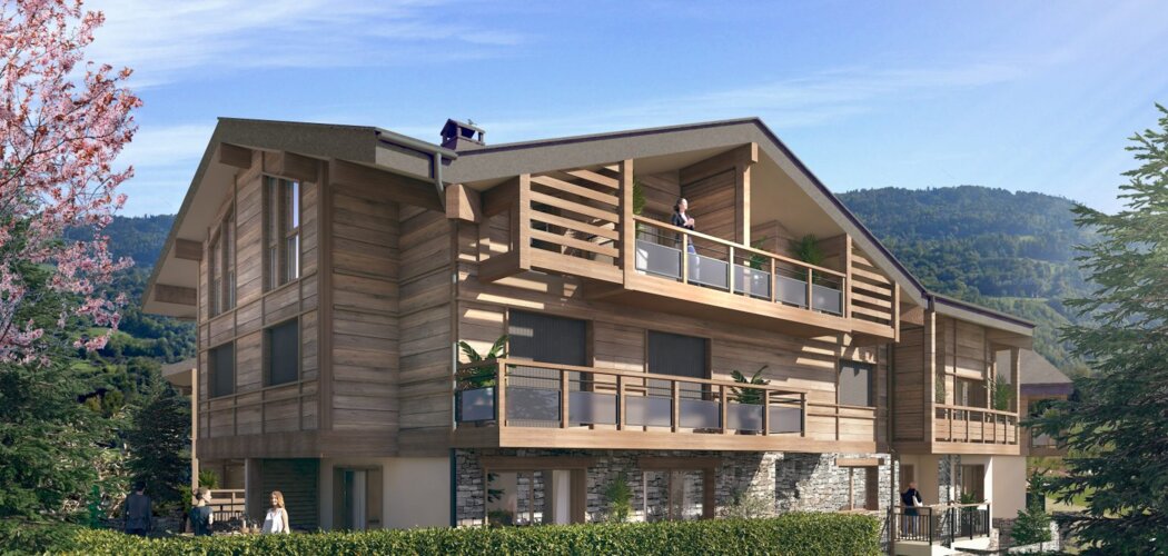 Programme immobilier neuf EDELWEISS - Les Gets : logements neufs lumineux et fonctionnels en station de ski (74260) - Référence : 7336