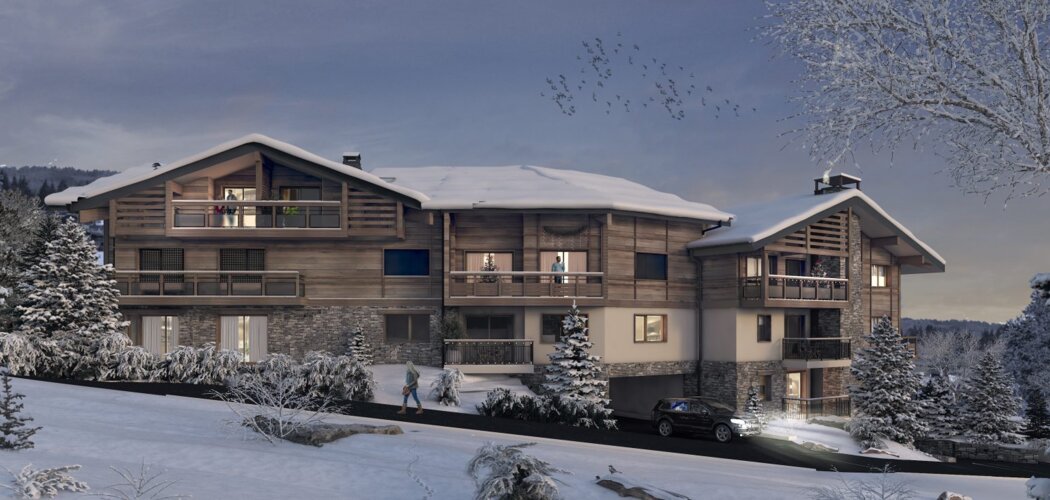 Programme immobilier neuf EDELWEISS - Les Gets : logements neufs lumineux et fonctionnels en station de ski (74260) - Référence : 7336