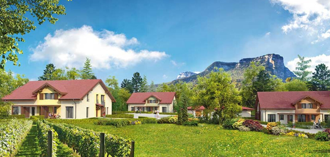 Programme immobilier neuf LE CLOS SAINT VINCENT - Les Marches : Appartements T2–T4 BBC avec espaces extérieurs en centre-ville (73800) - Référence : 72
