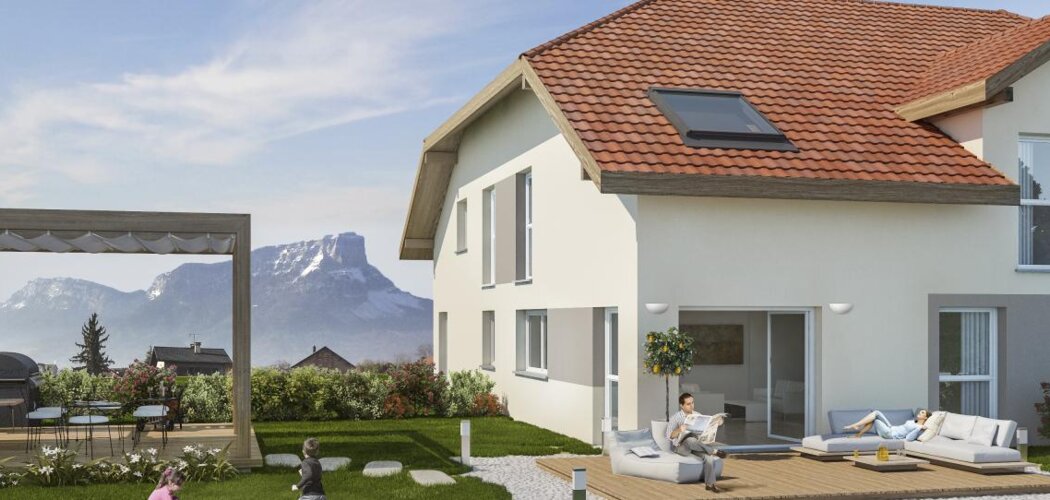 Programme immobilier neuf LES CARRÉS DE LA VIOLETTE - Les Marches : Résidence T3 avec double exposition et jardins privatifs proche du Mont Granier (73800) - Référence : 1399