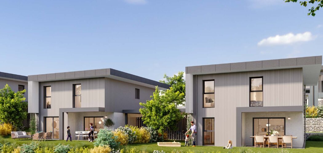 Programme immobilier neuf Les Vergers de Marcel + Domaine Les Marcellines - Les Ollières : logements neufs T2–T6 proche d’Annecy et des montagnes (74570) - Référence : 15794