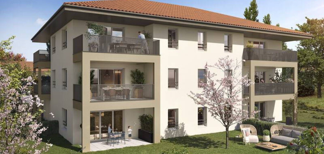 Programme immobilier neuf Villa des Sens - Loisin : logements neufs sécurisés et verdoyants proche des commodités
 (74140) - Référence : 8289