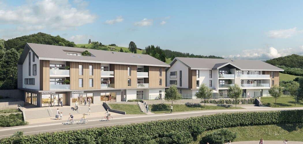 Programme immobilier neuf Côté Nature - Lyaud : logements neufs lumineux et sécurisés sur les hauteurs de Thonon (74200) - Référence : 14922
