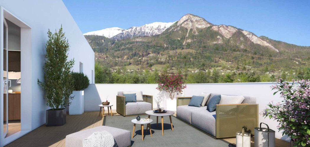 Programme immobilier neuf LA BELLE AVENTURE - Marnaz : Résidence T2–T4 avec cadre montagnard et confort optimisé proche des commodités (74460) - Référence : 14720