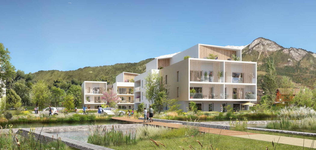 Programme immobilier neuf LA BELLE AVENTURE - Marnaz : Résidence T2–T4 avec cadre montagnard et confort optimisé proche des commodités (74460) - Référence : 14720