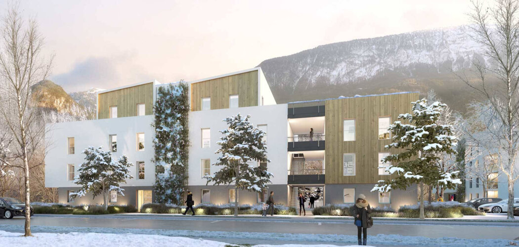 Programme immobilier neuf LA BELLE AVENTURE - Marnaz : Résidence T2–T4 avec cadre montagnard et confort optimisé proche des commodités (74460) - Référence : 14720