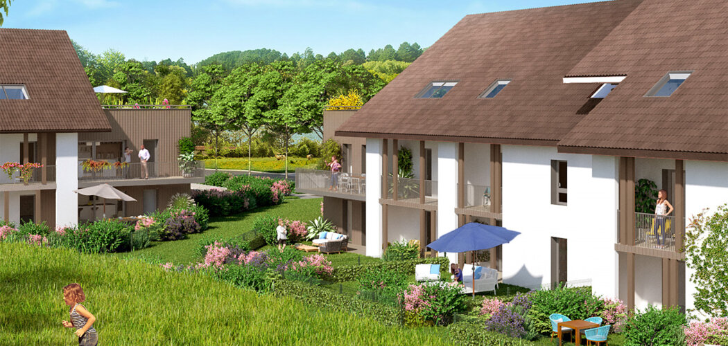 Programme immobilier neuf NATURE ET O - Maxilly-sur-Léman : Résidence T2–T5 avec paysages lacustres et confort moderne proche d’Evian (74500) - Référence : 1100