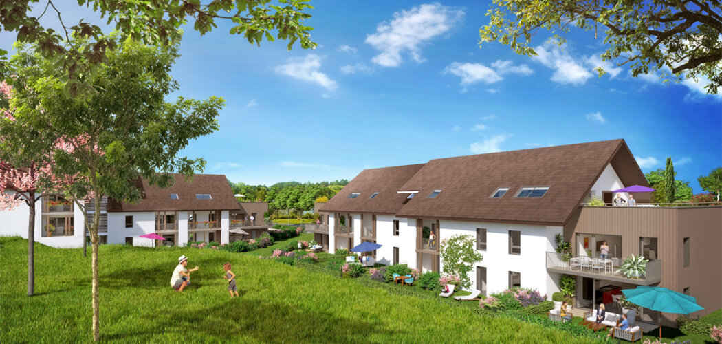 Programme immobilier neuf NATURE ET O - Maxilly-sur-Léman : Résidence T2–T5 avec paysages lacustres et confort moderne proche d’Evian (74500) - Référence : 1100