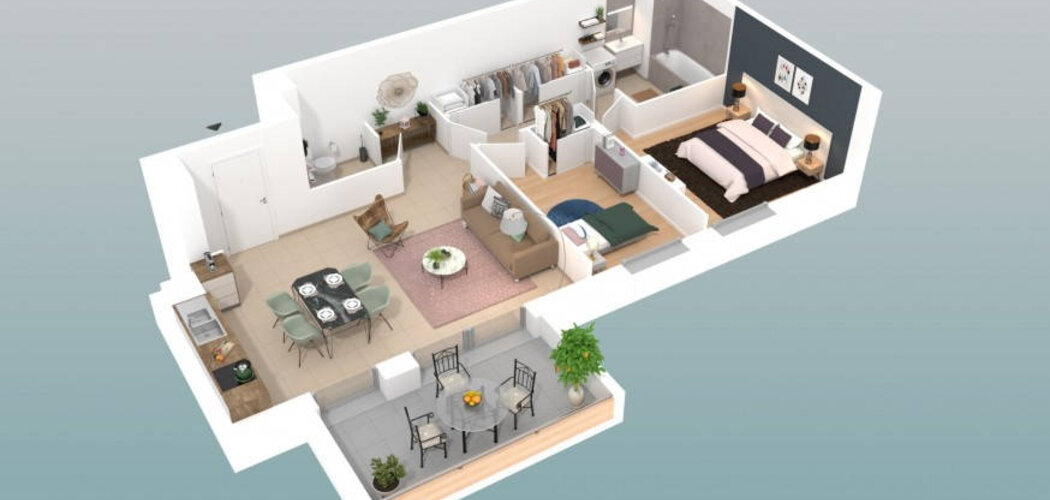Programme immobilier neuf L'ENDROIT - Meximieux : résidences neuves T2-T4 avec terrasses et jardins privatifs (01800) - Référence : 2521