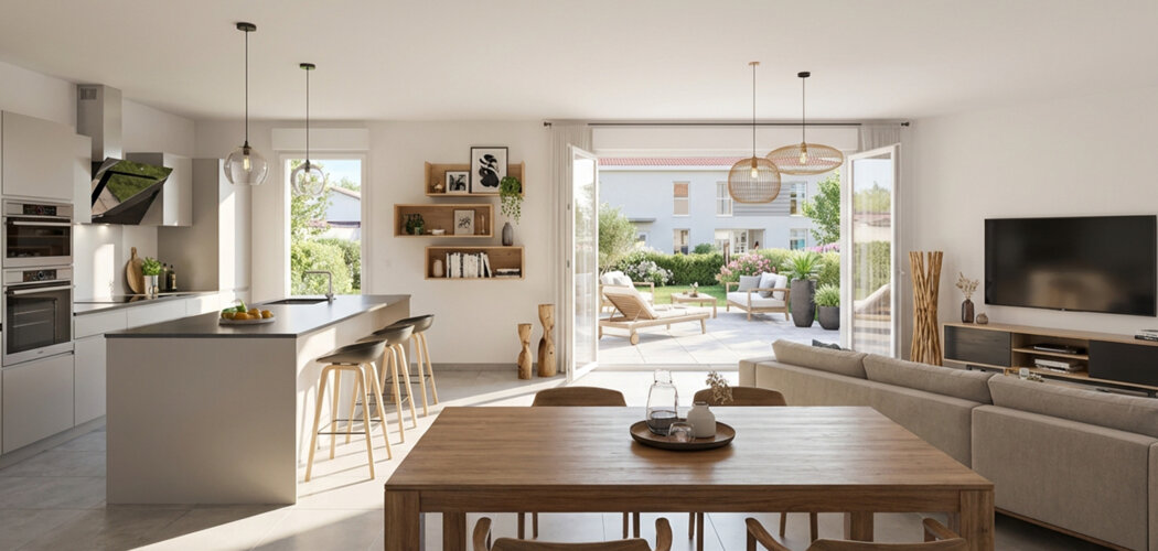 Programme immobilier neuf COTE HENRIETTES - Misérieux centre proche de Lyon en 35 min (01600) - Référence : 13827