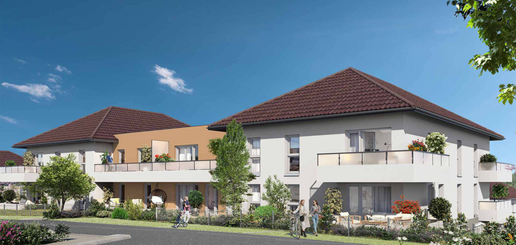 Programme immobilier neuf Les jardins des Prés Nouveaux - Mouxy : Résidence T2–T5 avec cadre montagnard et confort optimisé proche des commodités (73100) - Référence : 6597