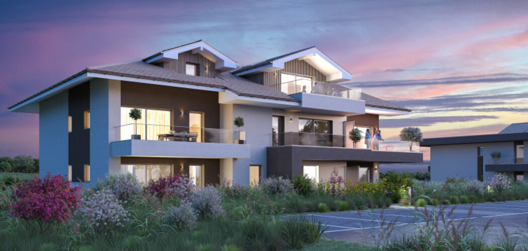 Programme immobilier neuf RESONANCE - Ornex : logements neufs T2–T4 proche de la frontière suisse (01210) - Référence : 12988