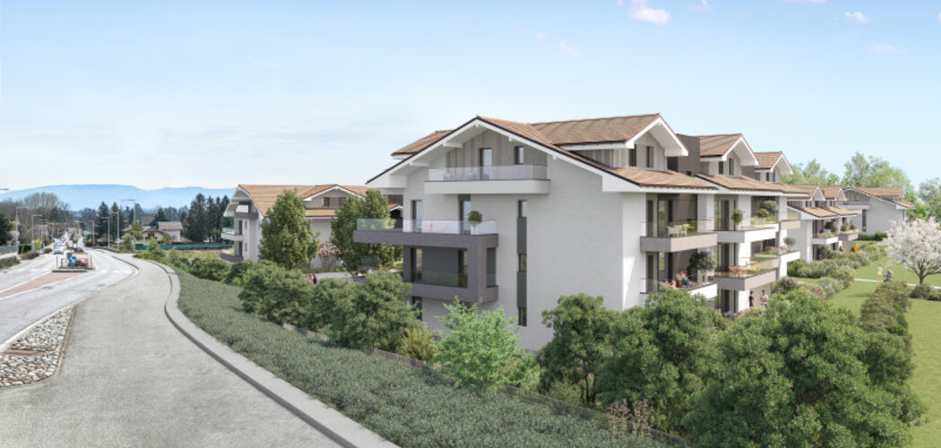 Programme immobilier neuf RESONANCE - Ornex : logements neufs T2–T4 proche de la frontière suisse (01210) - Référence : 12988