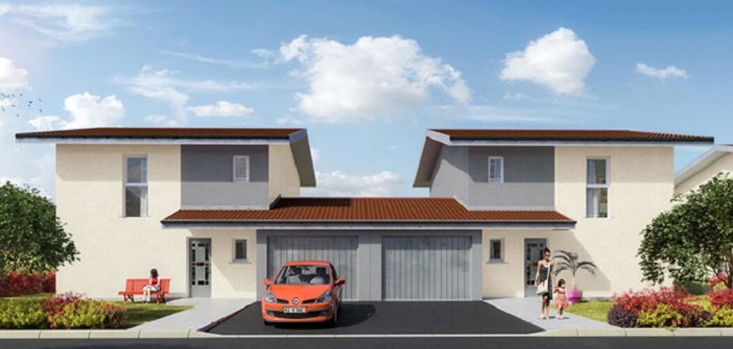 Programme immobilier neuf LE TWIST - Passy : Maisons neuves T4–T5 avec jardins privatifs et espaces verts (74190) - Référence : 2427