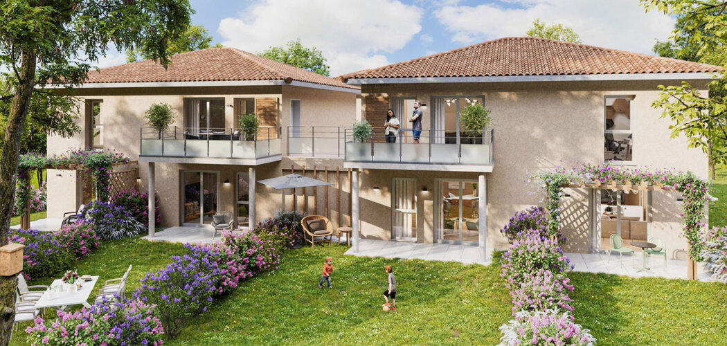 Programme immobilier neuf HARMONY - Pérouges duplex neufs entre nature et proximité de Lyon (01800) - Référence : 14117