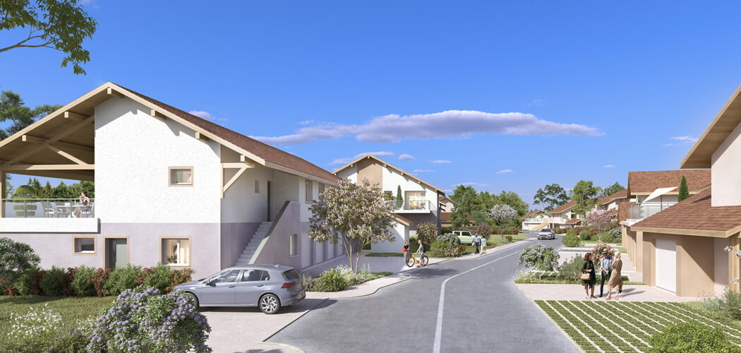 Programme immobilier neuf LES JARDINS DU GENEVRAY - Perrignier à proximité du centre-bourg (74550) - Référence : 12877
