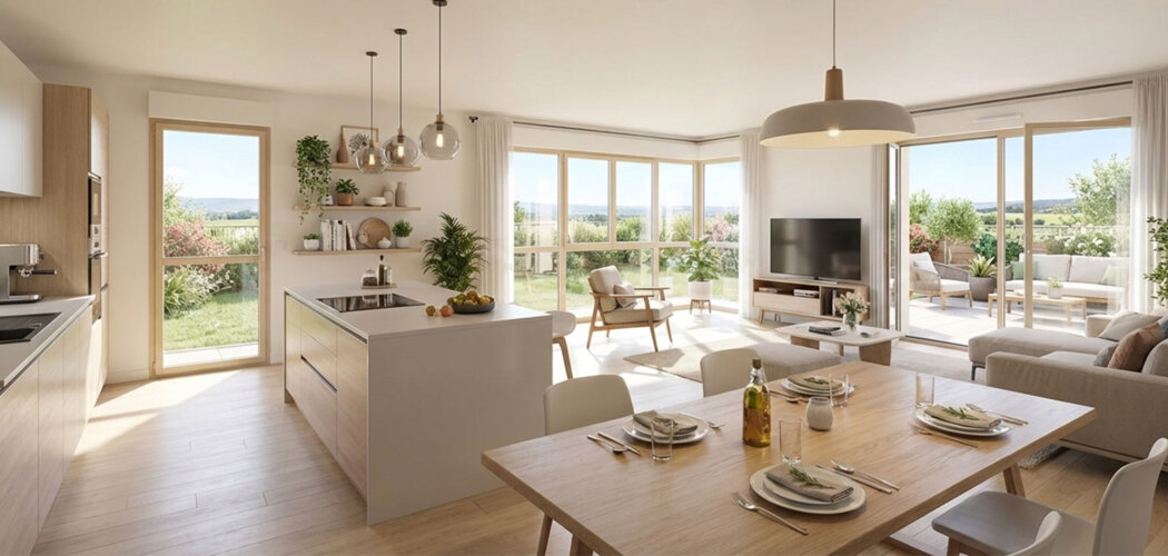 Programme immobilier neuf LE DOMAINE DU MOULIN - Perrignier logements neufs entre Genève et Lac Léman (74550) - Référence : 17029