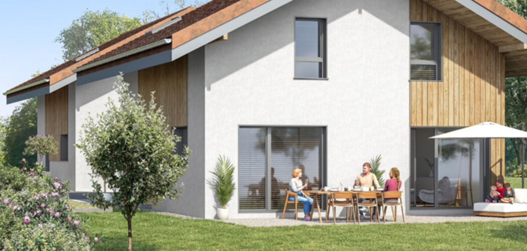 Programme immobilier neuf Villas CELESTINE (TRANCHE 1) - Publier cadre de vie paisible proche Thonon les Bains et Léman (74500) - Référence : 16985