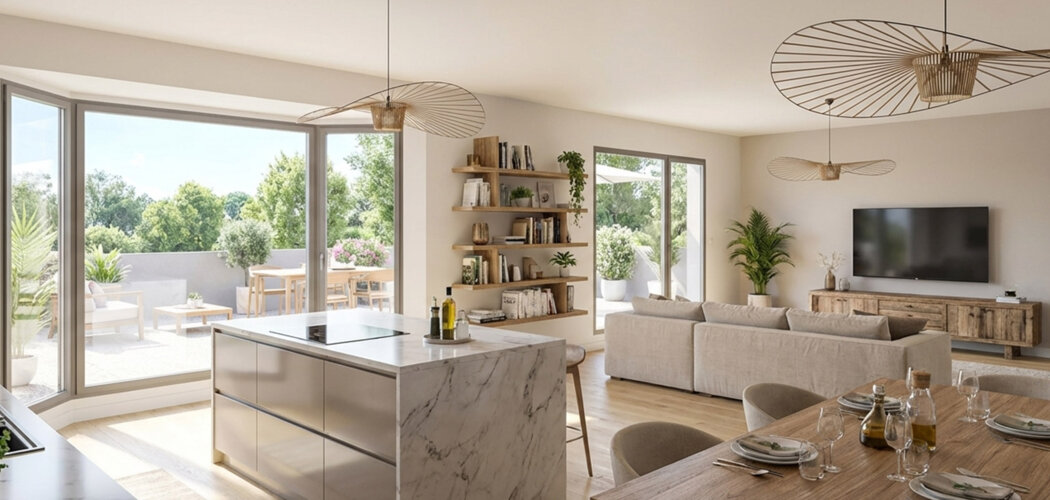Programme immobilier neuf Villas CELESTINE (TRANCHE 1) - Publier cadre de vie paisible proche Thonon les Bains et Léman (74500) - Référence : 16985
