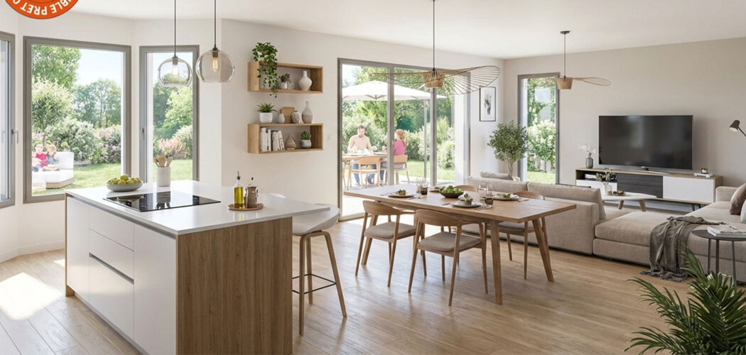 Programme immobilier neuf Villas CELESTINE (TRANCHE 2) - Publier villas neuves entre lac et montagnes (74500) - Référence : 17028