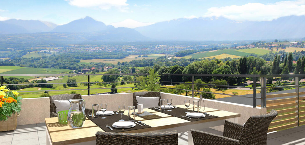 Programme immobilier neuf LE CHATENAY - Reignier-Esery : Résidence T2–T4 avec cadre verdoyant et équipements haut de gamme proche des espaces naturels (74930) - Référence : 4658