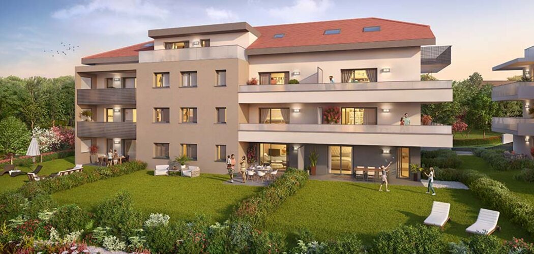 Programme immobilier neuf CONVERGENCE - Résidence neuve avec espaces extérieurs et vues dégagées (74800) - Référence : 2280