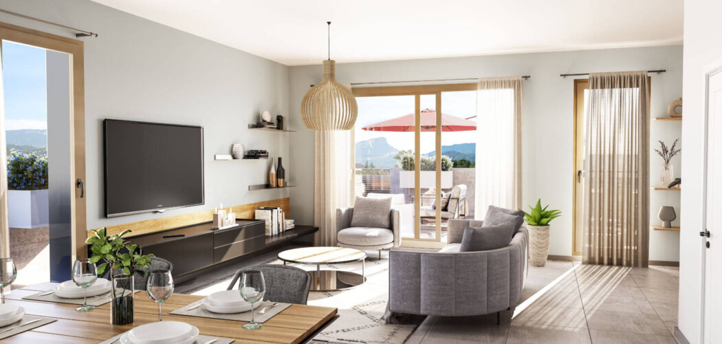 Programme immobilier neuf RESIDENCE SESAME - Saint-Alban-Leysse au cœur du bourg proche du lac du Bourget (73230) - Référence : 11787