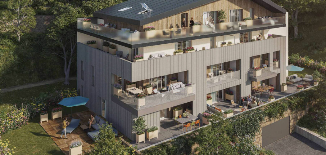Programme immobilier neuf DOMAINE DE LA CROIX - Saint-Alban-Leysse : logements neufs T2–T5 proche de Chambéry et des montagnes (73230) - Référence : 15749