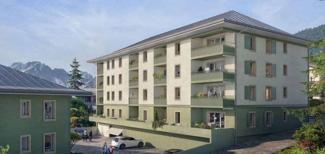 Programme immobilier neuf BELLE SOURCE - Saint-Gervais-les-Bains : logements neufs T2–T3 entre Mont-Blanc et station de ski (74170) - Référence : 15751