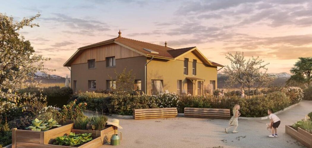 Programme immobilier neuf Les carrés du môle - Saint-Jean-de-Tholome : Résidence T4 avec cadre naturel et confort optimisé proche des commodités (74250) - Référence : 6949