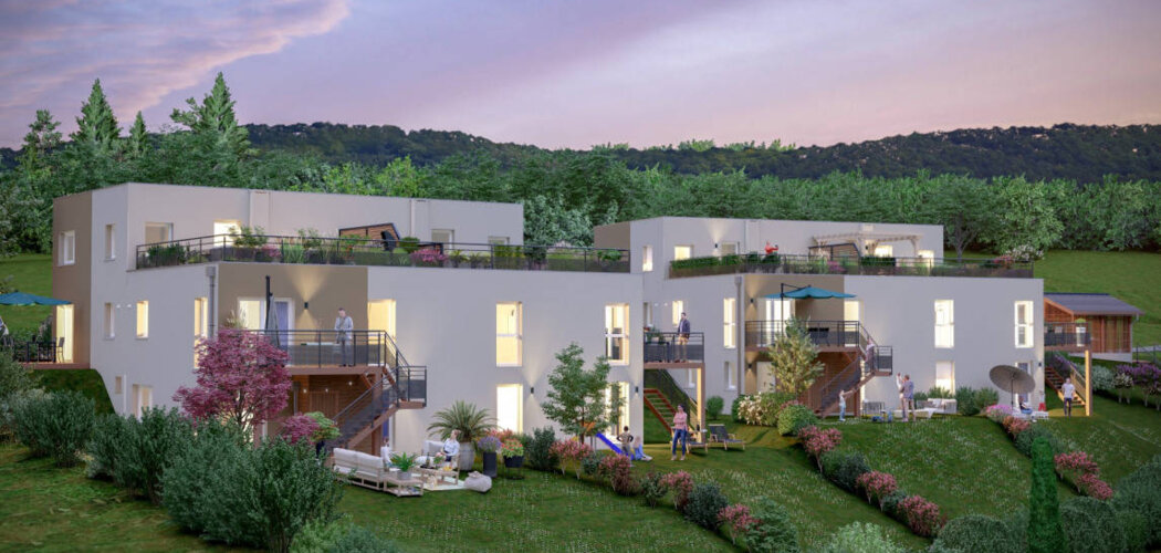 Programme immobilier neuf Les carrés d'Eugène - Saint-Ours proche d’Aix-les-Bains (73410) - Référence : 8130