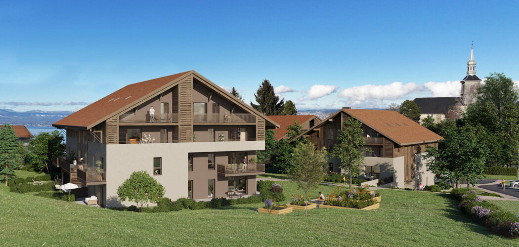 Programme immobilier neuf Bellevue - Saint-Paul-en-Chablais cadre de vie montagnard proche du lac Léman (74500) - Référence : 11862