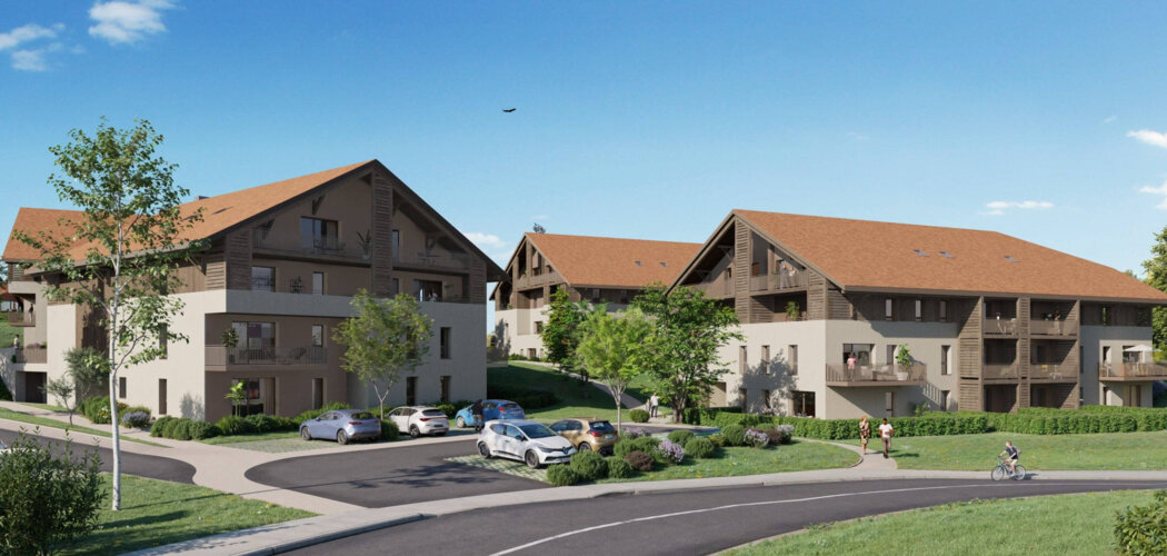 Programme immobilier neuf Bellevue - Saint-Paul-en-Chablais cadre de vie montagnard proche du lac Léman (74500) - Référence : 11862