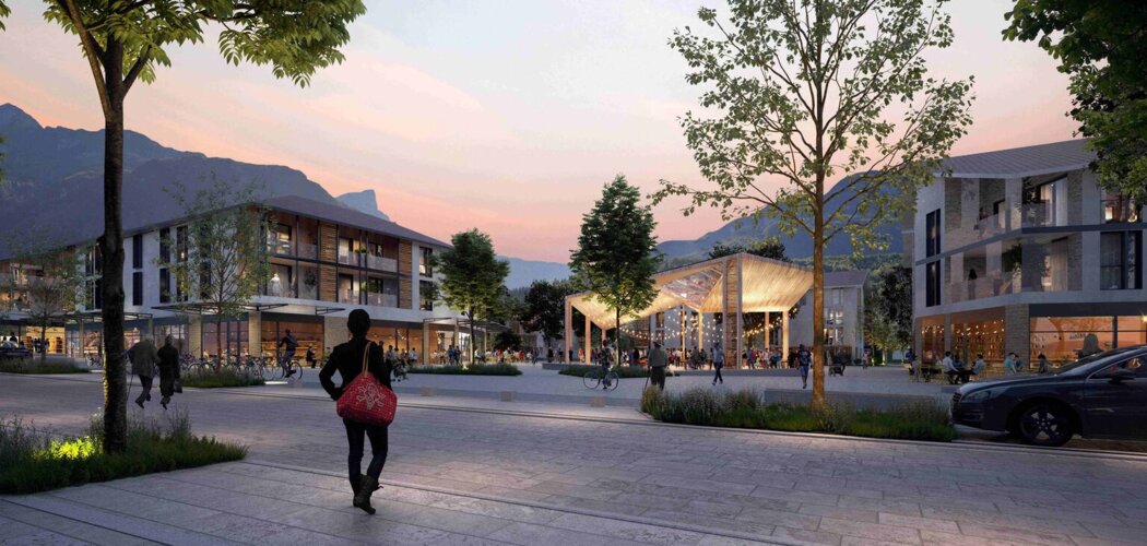 Programme immobilier neuf Cœur de ville - Saint-Pierre-en-Faucigny cadre durable avec commerces et mobilités douces (74800) - Référence : 17977