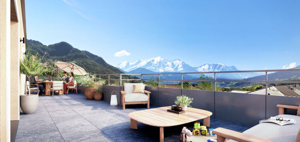 Programme immobilier neuf VILLA PANORAMA - Sallanches gare accessible à pied face aux montagnes (74700) - Référence : 18319