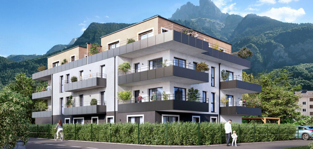 Programme immobilier neuf VILLA PANORAMA - Sallanches gare accessible à pied face aux montagnes (74700) - Référence : 18319