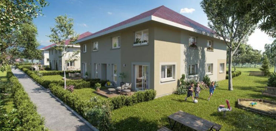 Programme immobilier neuf LES CARRÉS DE FRANCISQUE - Sallenôves : Résidence T4 avec cadre naturel et confort moderne proche des commodités (74270) - Référence : 4934