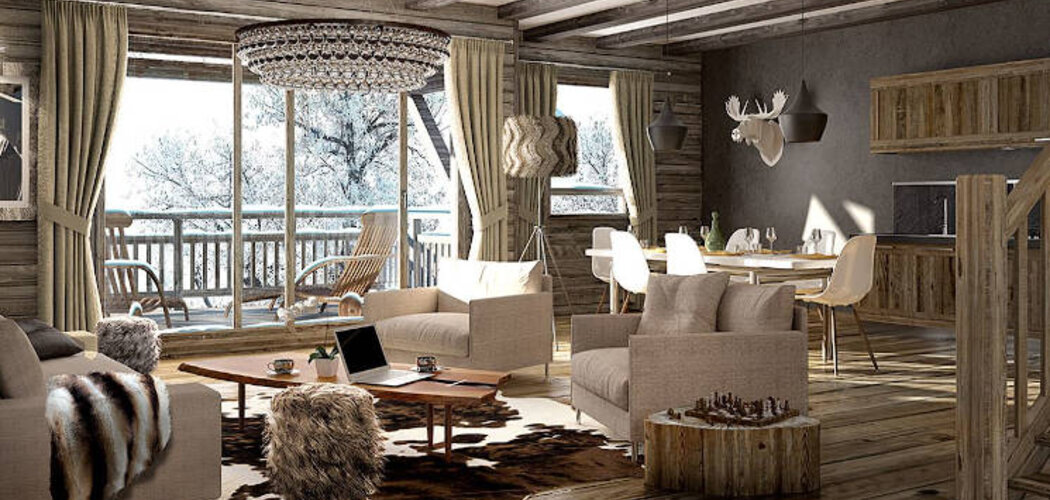 Programme immobilier neuf LA COUR DES ALPES - Samoëns : Résidence T3–T5 avec cadre montagnard et ambiance chaleureuse proche des commodités (74340) - Référence : 4271