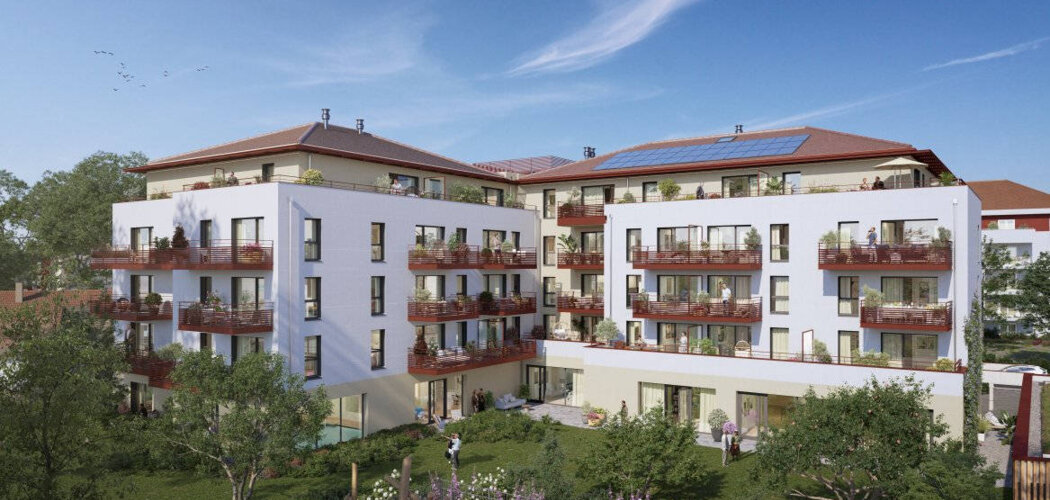 Programme immobilier neuf MAISON BIANCA - Sciez : logements neufs sécurisés et verdoyants proche des commodités (74140) - Référence : 8515