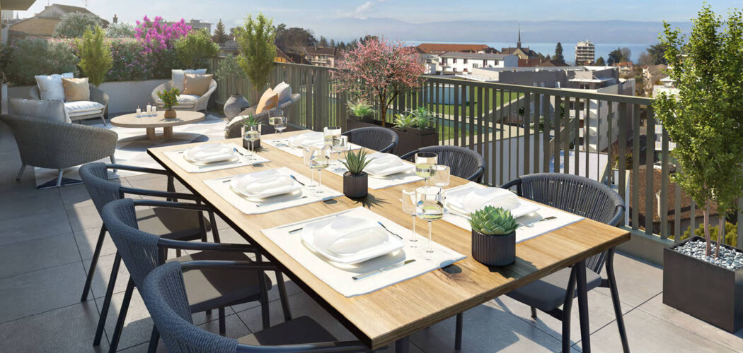 Programme immobilier neuf L’Éloge - Thonon-les-Bains à proximité du lac Léman (74200) - Référence : 16181